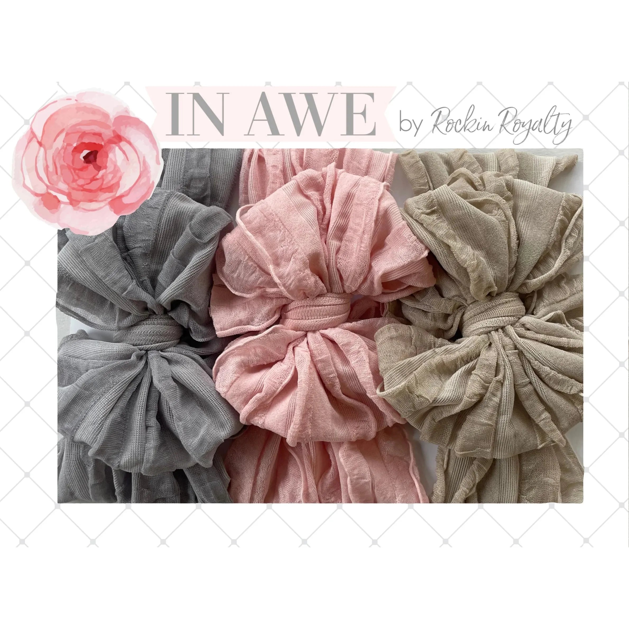 In Awe Couture Headband 3 pack set - Neutral-IN AWE COUTURE-Little Giant Kidz