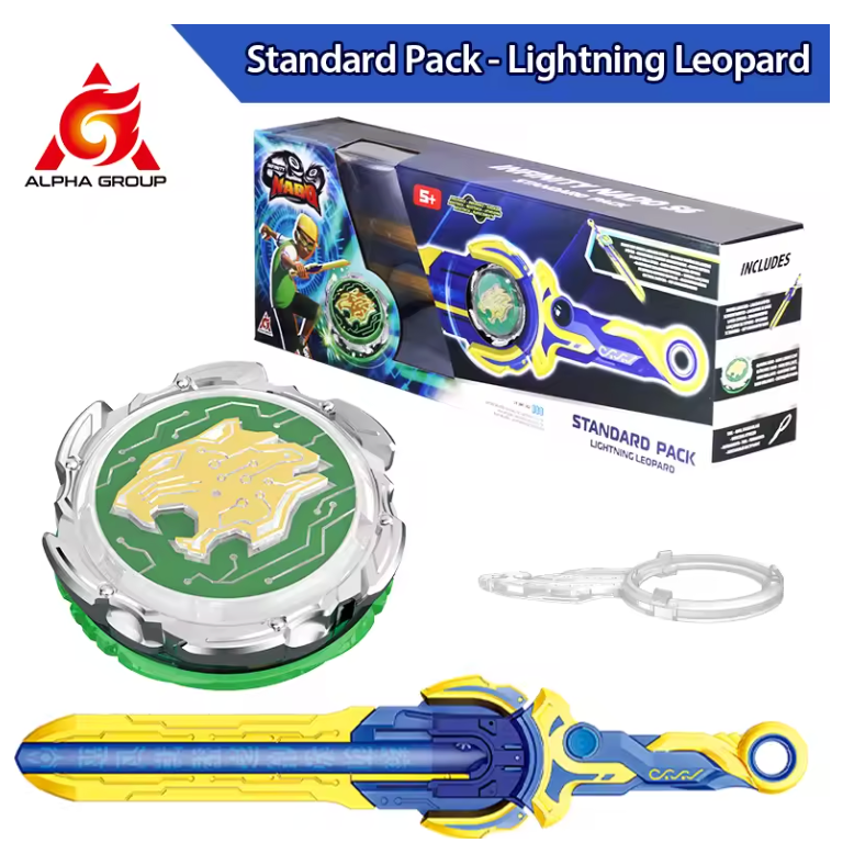 Infinity Nado 6 Standard Pack- Lightning Leopard-Auldey Toys of North America-Little Giant Kidz