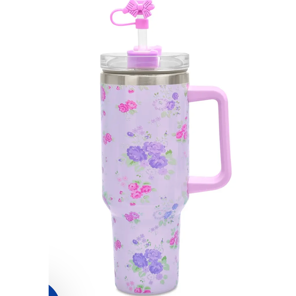 Iscream Forever Floral Travel Cup-Iscream-Little Giant Kidz