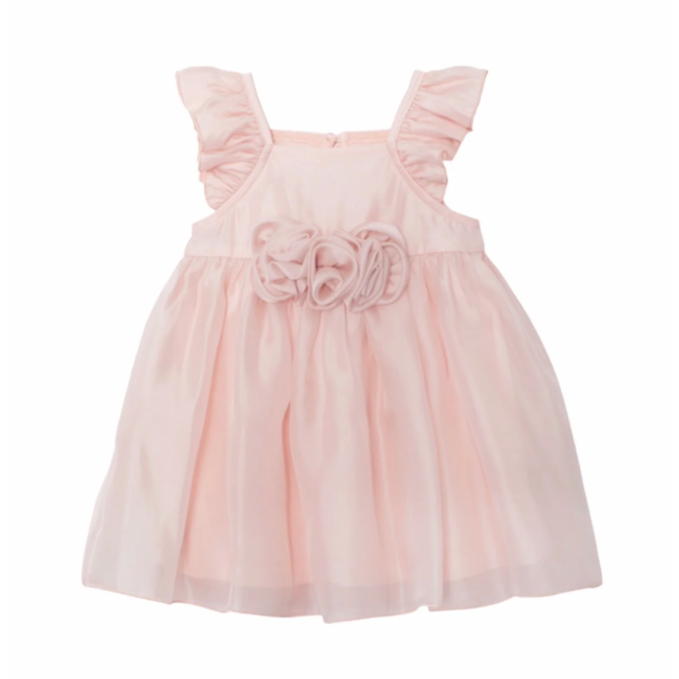 Isobella & Chloe Sweet Peony Toddler Dress-Pink-MABEL+HONEY-Little Giant Kidz