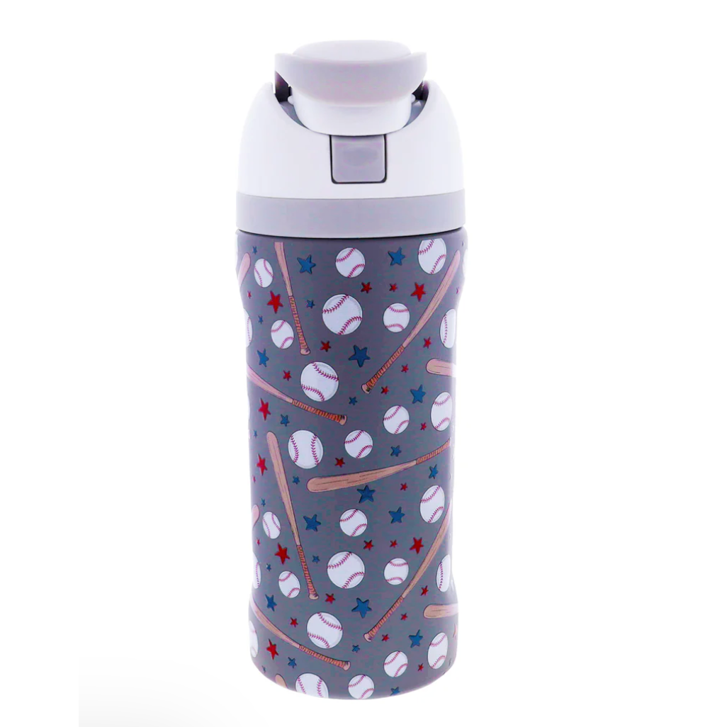 Jane Marie Kids Home Run Hero 16 Oz. Water Bottle With Straw Cap-JANE MARIE-Little Giant Kidz