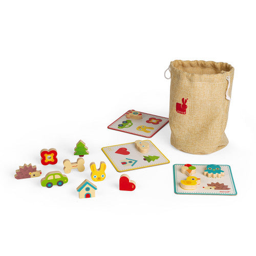 Janod Memory Touch' Recognition Game-JURATOYS-Little Giant Kidz