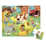 Janod Puzzle A Day At the Farm - 24 Pieces-JURATOYS-Little Giant Kidz