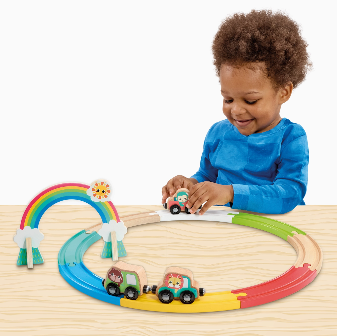 Jasey's Toy Chest Animal Friends Wooden Train Set -Jasey's Toy Chest-Little Giant Kidz
