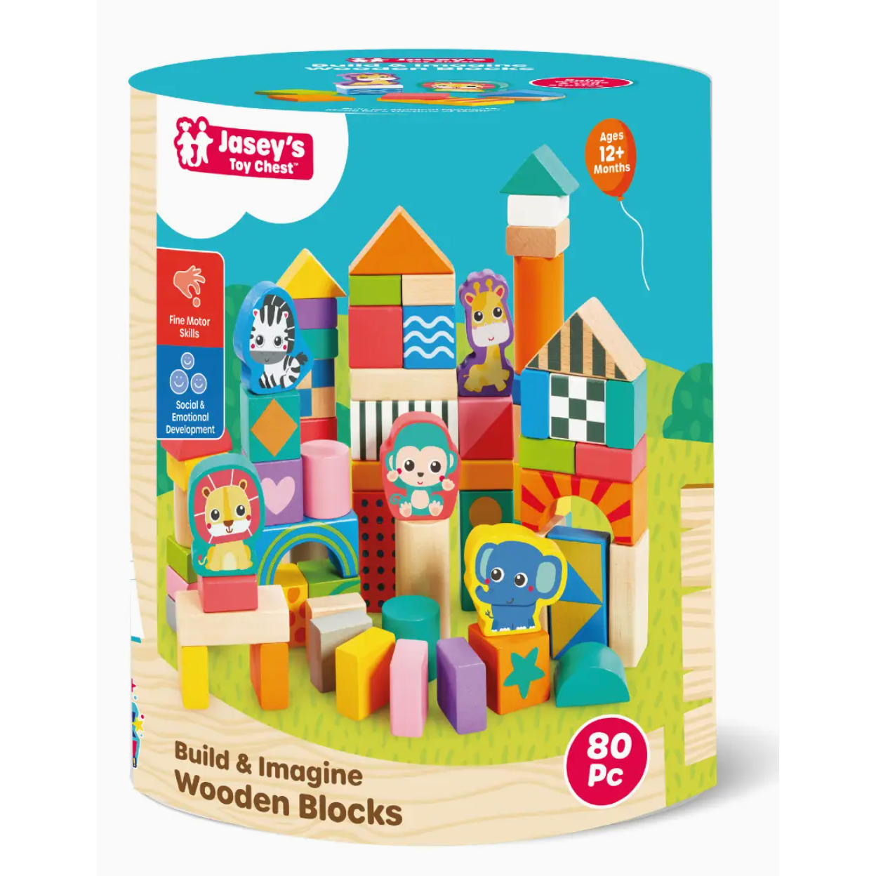 Jasey's Toy Chest Build & Imagine Wooden Blocks-Jasey's Toy Chest-Little Giant Kidz