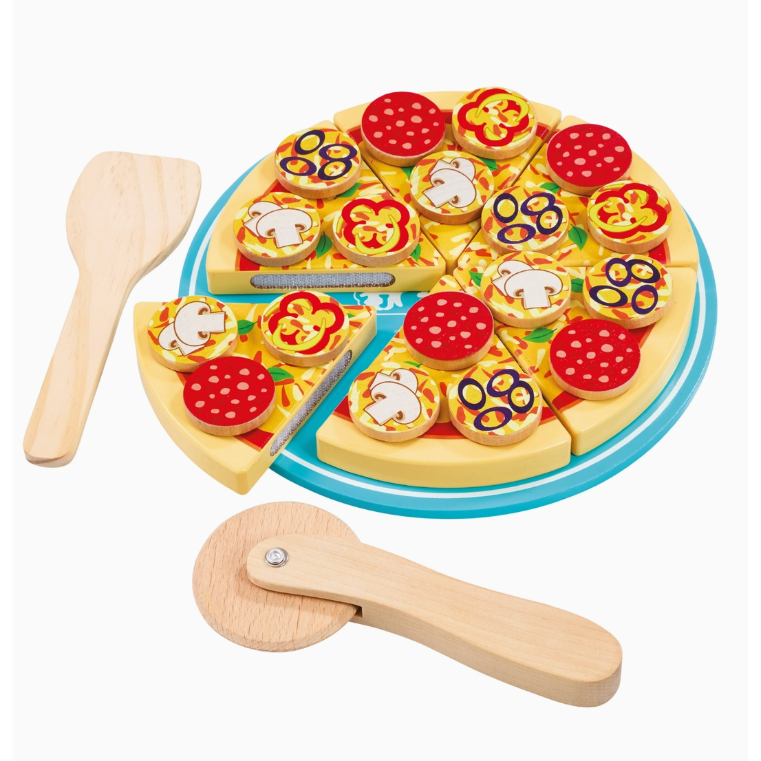 Jasey's Toy Chest Wooden Make & Slice Pizza Set-Jasey's Toy Chest-Little Giant Kidz