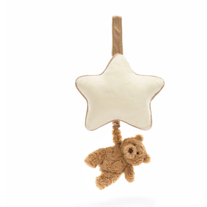 JellyCat Bartholomew Bear Musical Pull-JellyCat-Little Giant Kidz