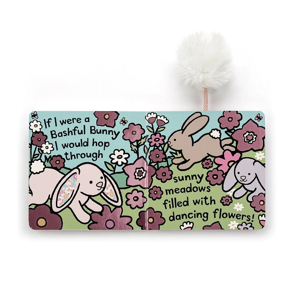 JellyCat If I Were A Bunny Book (Pink Floral)-JellyCat-Little Giant Kidz