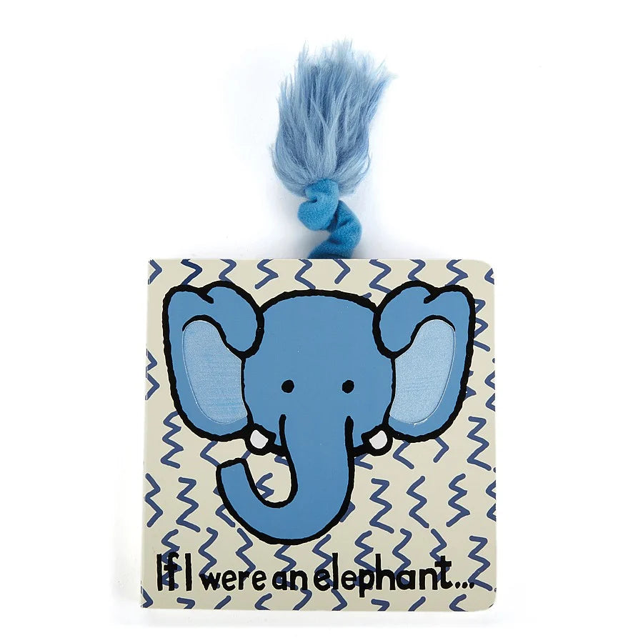 JellyCat If I Were A Elephant Book (Board Book)-JellyCat-Little Giant Kidz