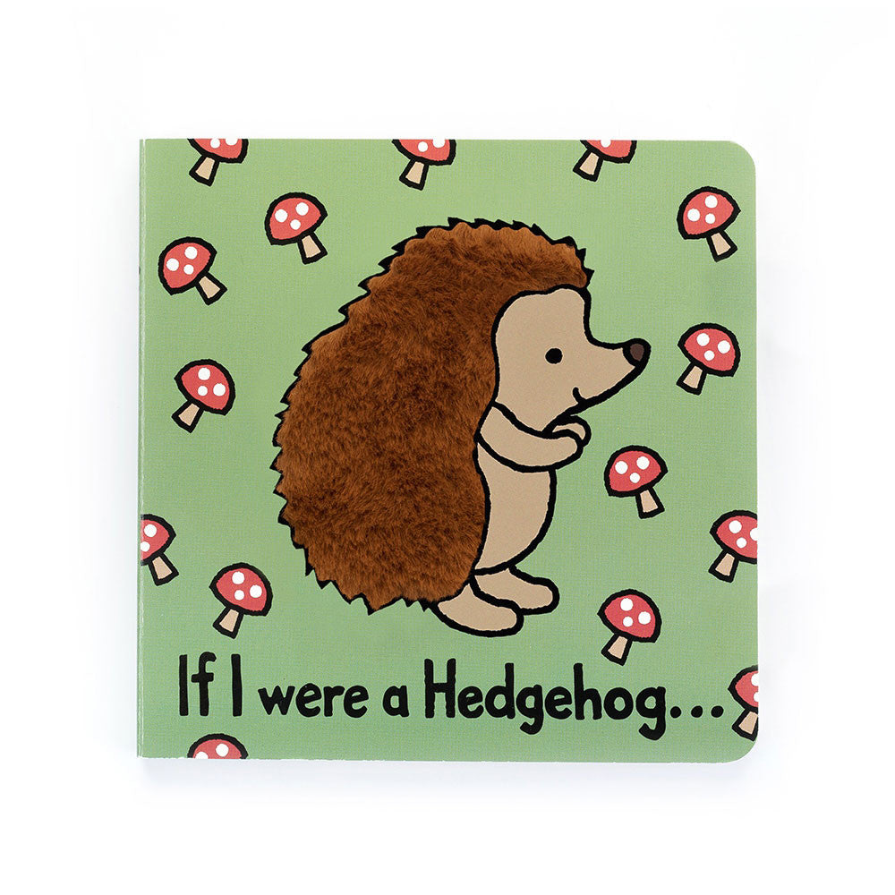 JellyCat If I Were A Hedgehog Book (Green)-JellyCat-Little Giant Kidz