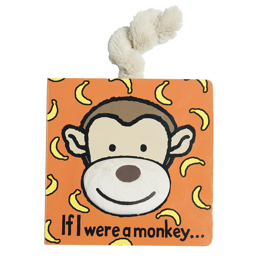 JellyCat If I Were A Monkey Book (Board Book)-JellyCat-Little Giant Kidz