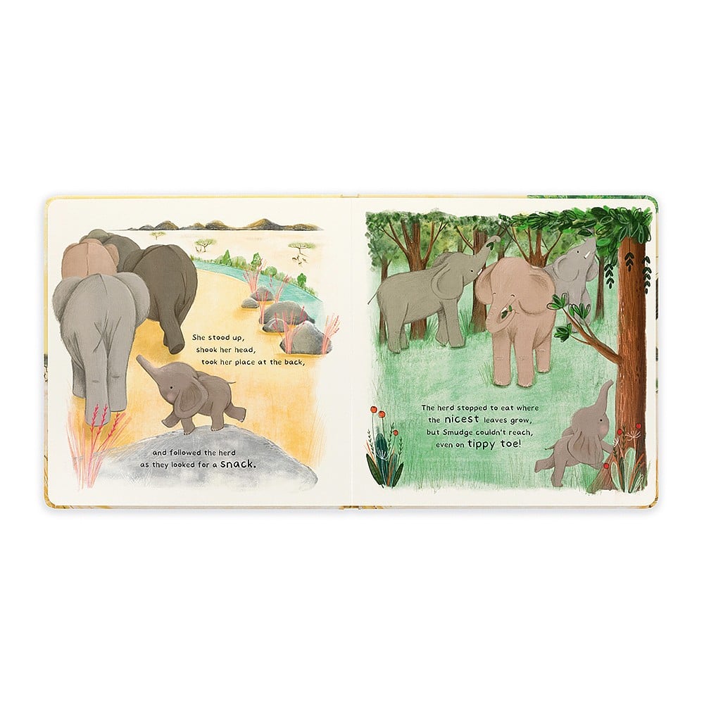 JellyCat Smudge The Littlest Elephant Book-JellyCat-Little Giant Kidz