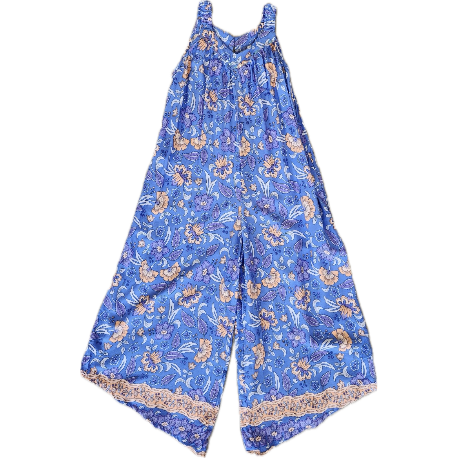 Joyous & Free Batik Fleur Bali Romper- Fleur Sky-Joyous & Free-Little Giant Kidz