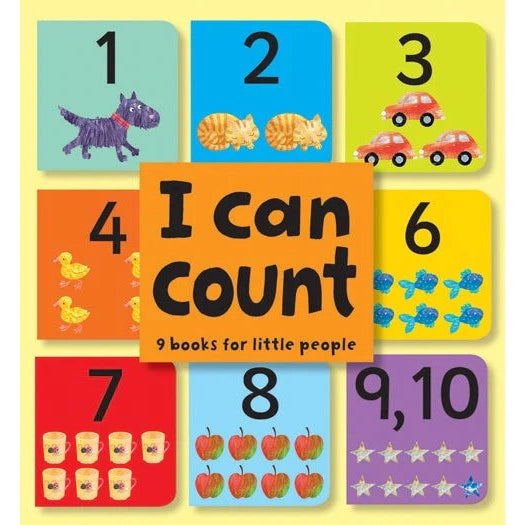 Kane Miller: I Can Count: 9 Mini Board Books Set-EDC-USBORNE-Little Giant Kidz