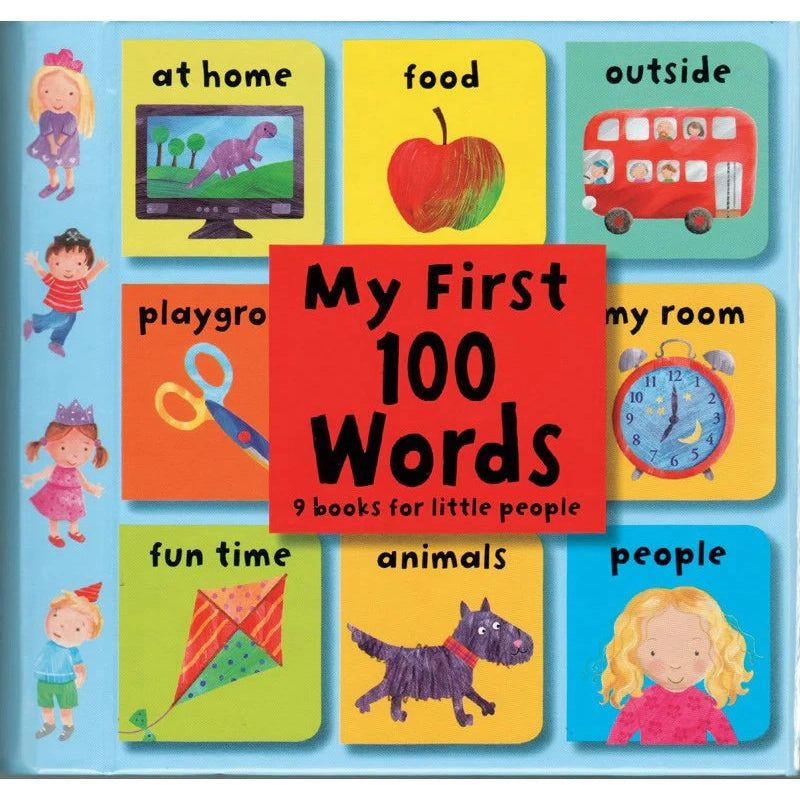 Kane Miller: My First 100 Words: 9 Mini Board Books Set-EDC-USBORNE-Little Giant Kidz