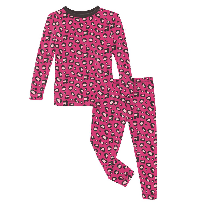 Kickee Pants Calypso Cheetah Long Sleeve Pajama Set-Kickee Pants-Little Giant Kidz