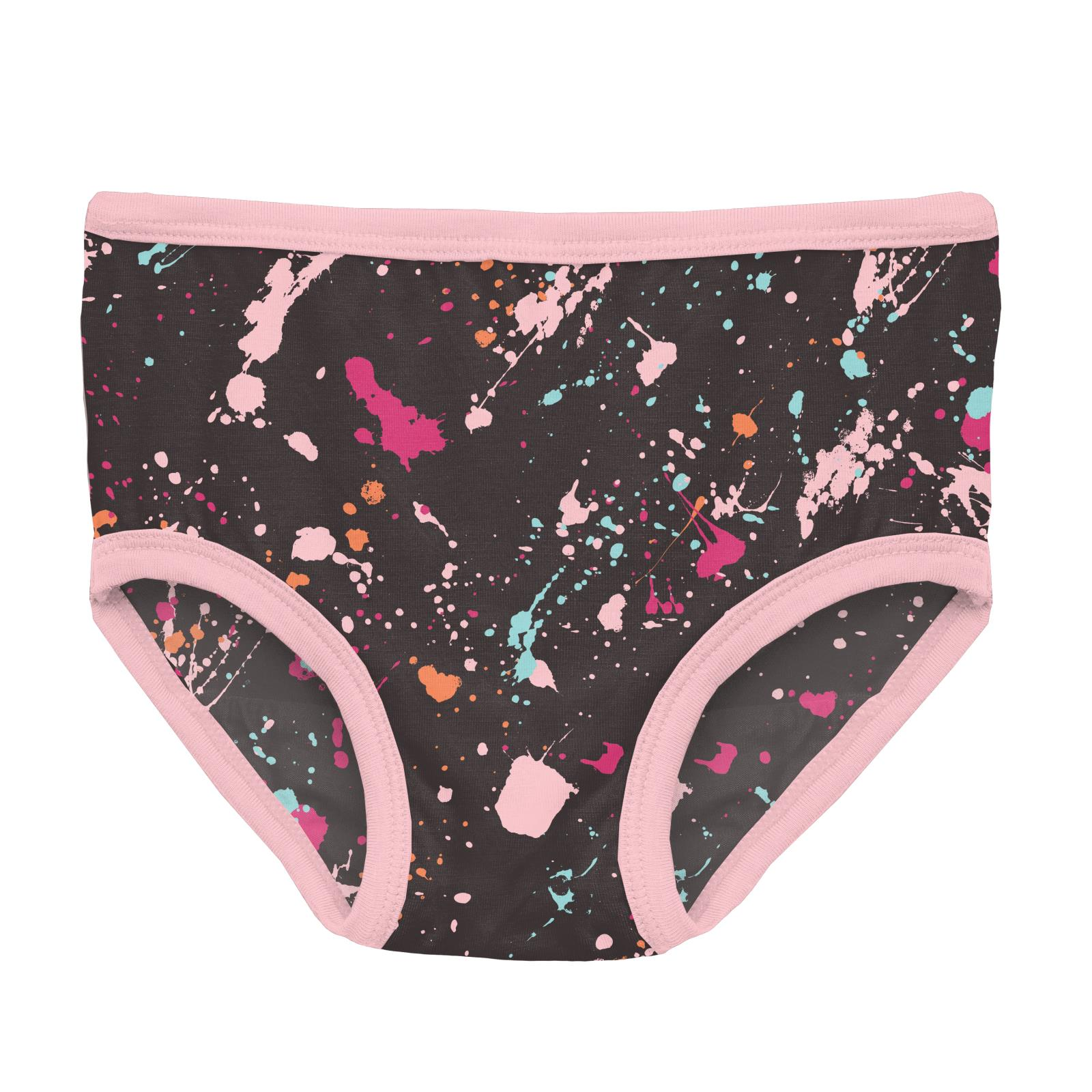 Kickee Pants Calypso Splatter Paint Print Girl's Underwear Little