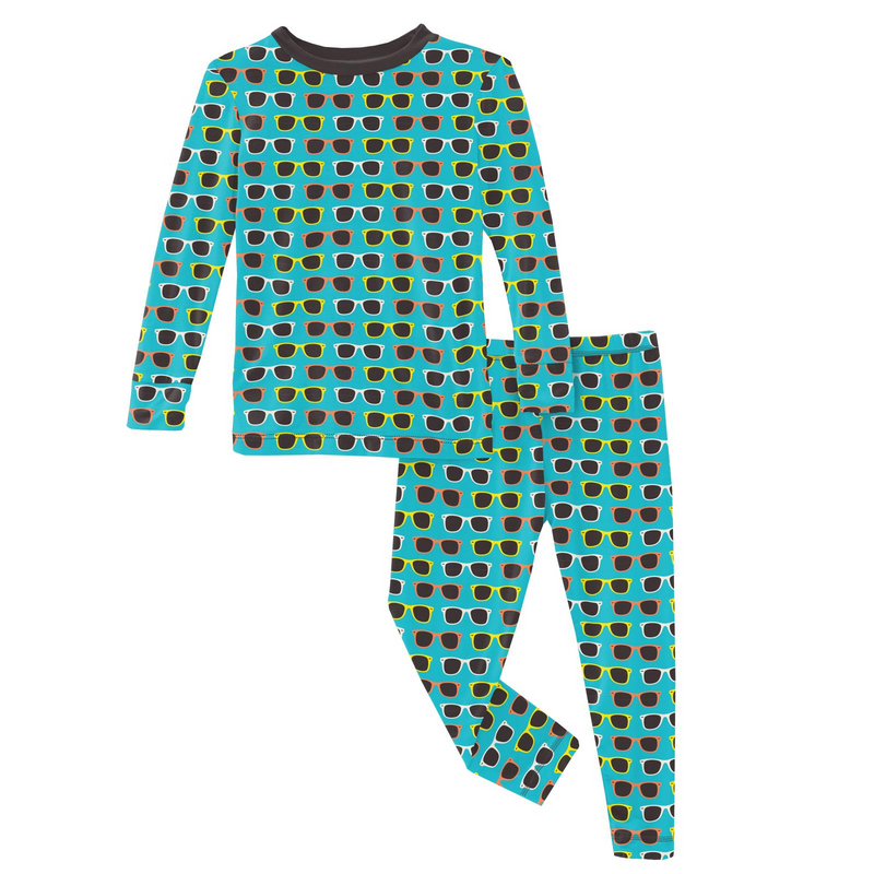 Kickee Pants Confetti Sunglasses Long Sleeve Pajama Set-Kickee Pants-Little Giant Kidz