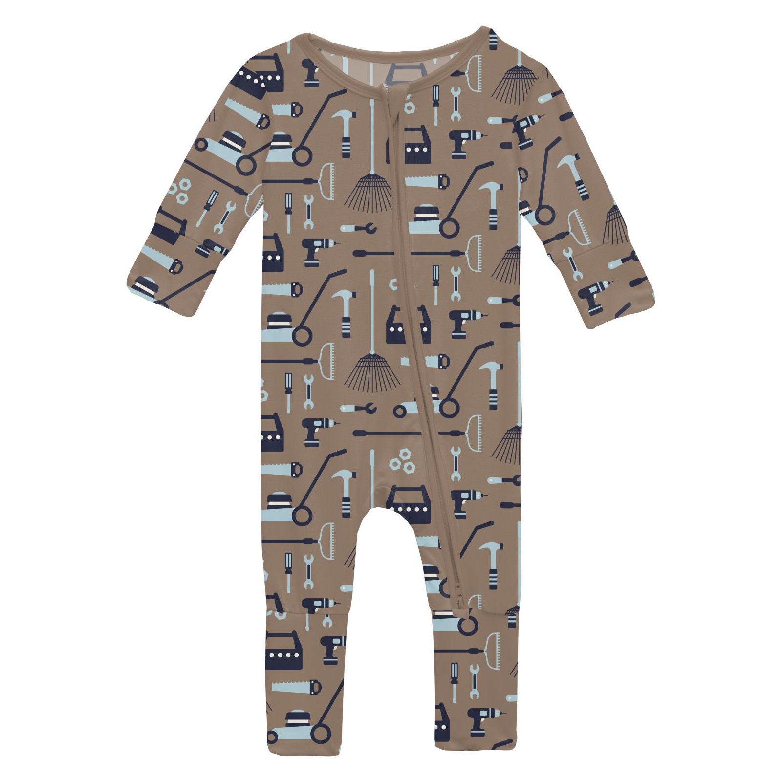 Kickee Pants Convertible Coverall- Portabella Fall Tools-KICKEE PANTS-Little Giant Kidz