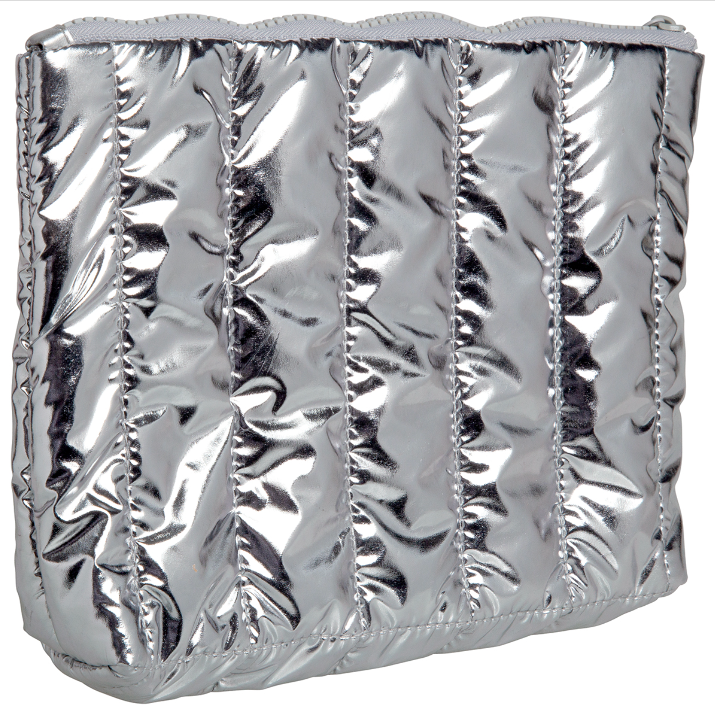 Kingsley Travel Necessities Large Travel Bag - Shiny Silver-KINGSLEY FOR KIDS-Little Giant Kidz
