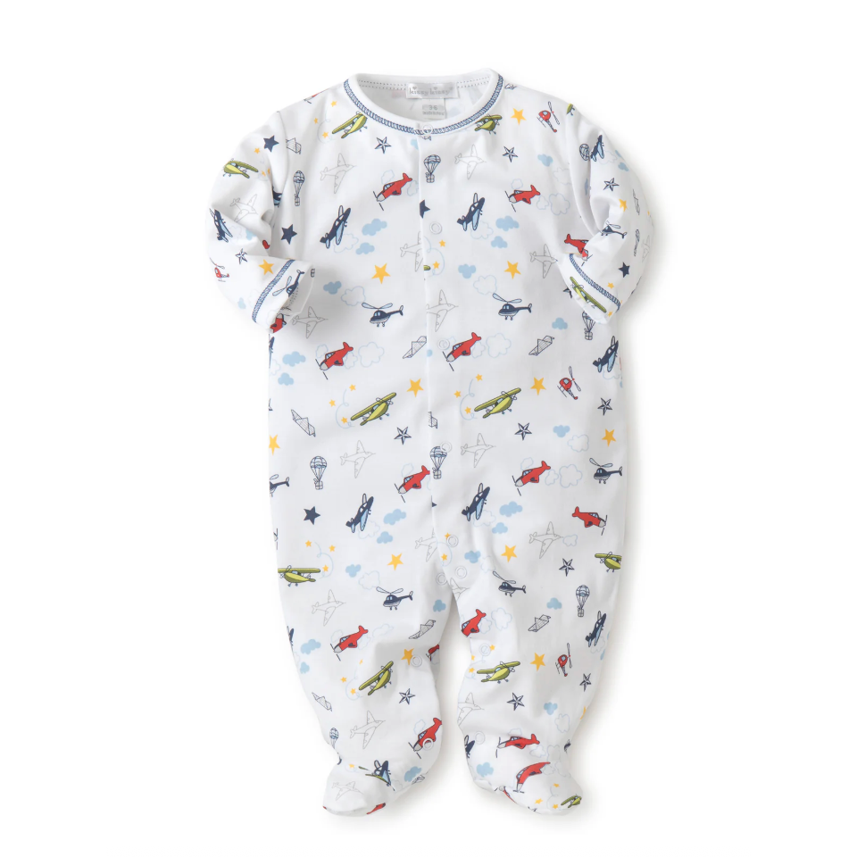 Kissy Kissy Aviators Print Footie with Zip-Kissy Kissy-Little Giant Kidz