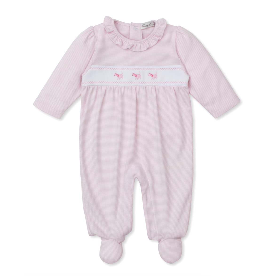 Kissy Kissy Footie Print- Pink Classic Treasures-Kissy Kissy-Little Giant Kidz