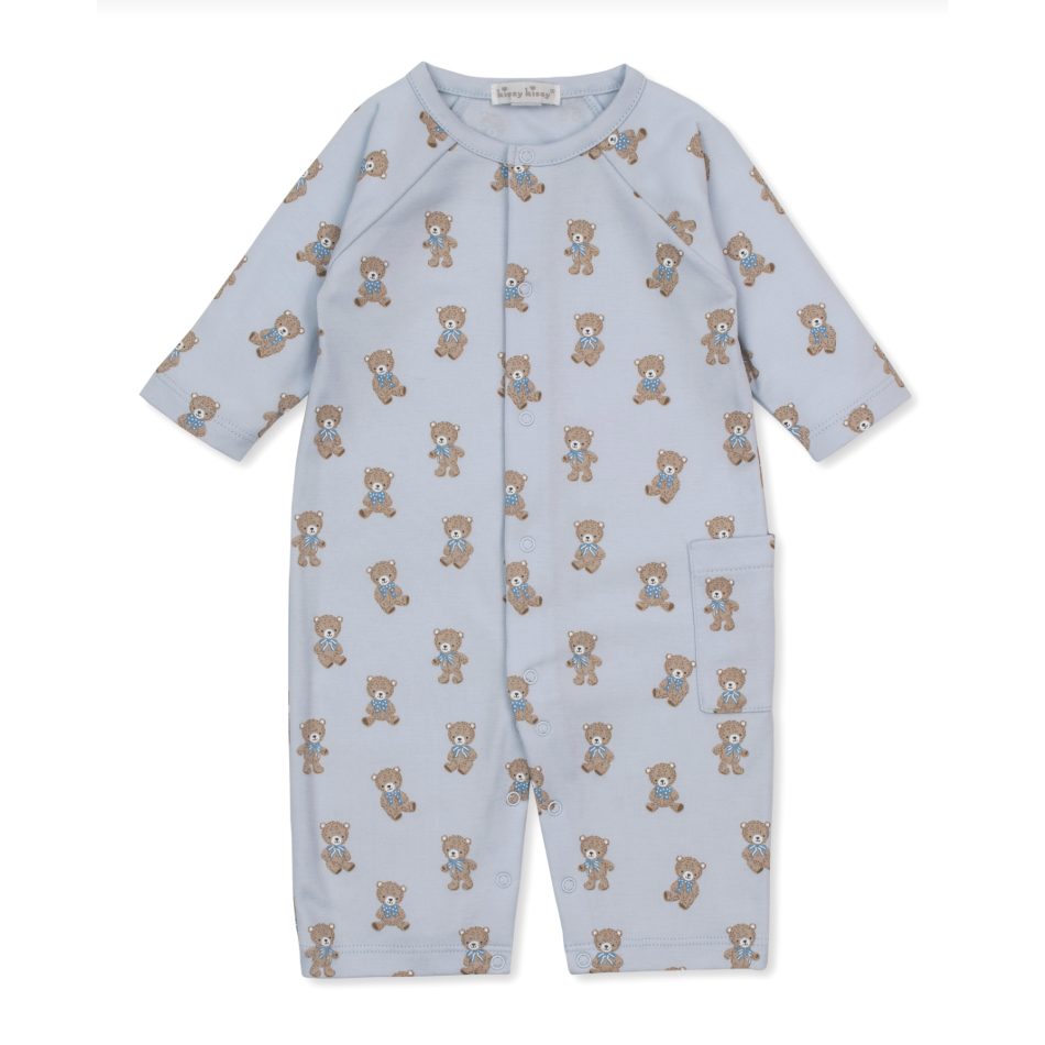 Kissy Kissy Teddy Bear Club playsuit prt- Light Blue-Kissy Kissy-Little Giant Kidz
