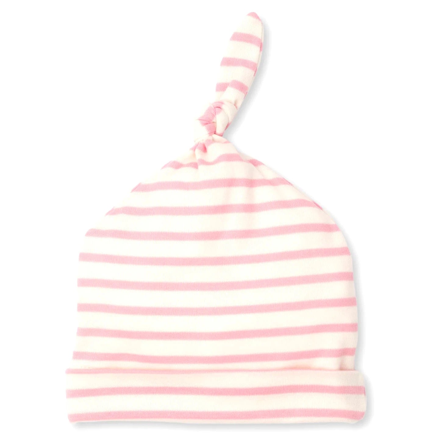 Kissy Love Pink Basics Stripes Knotted Hat - One Size-Kissy Kissy-Little Giant Kidz