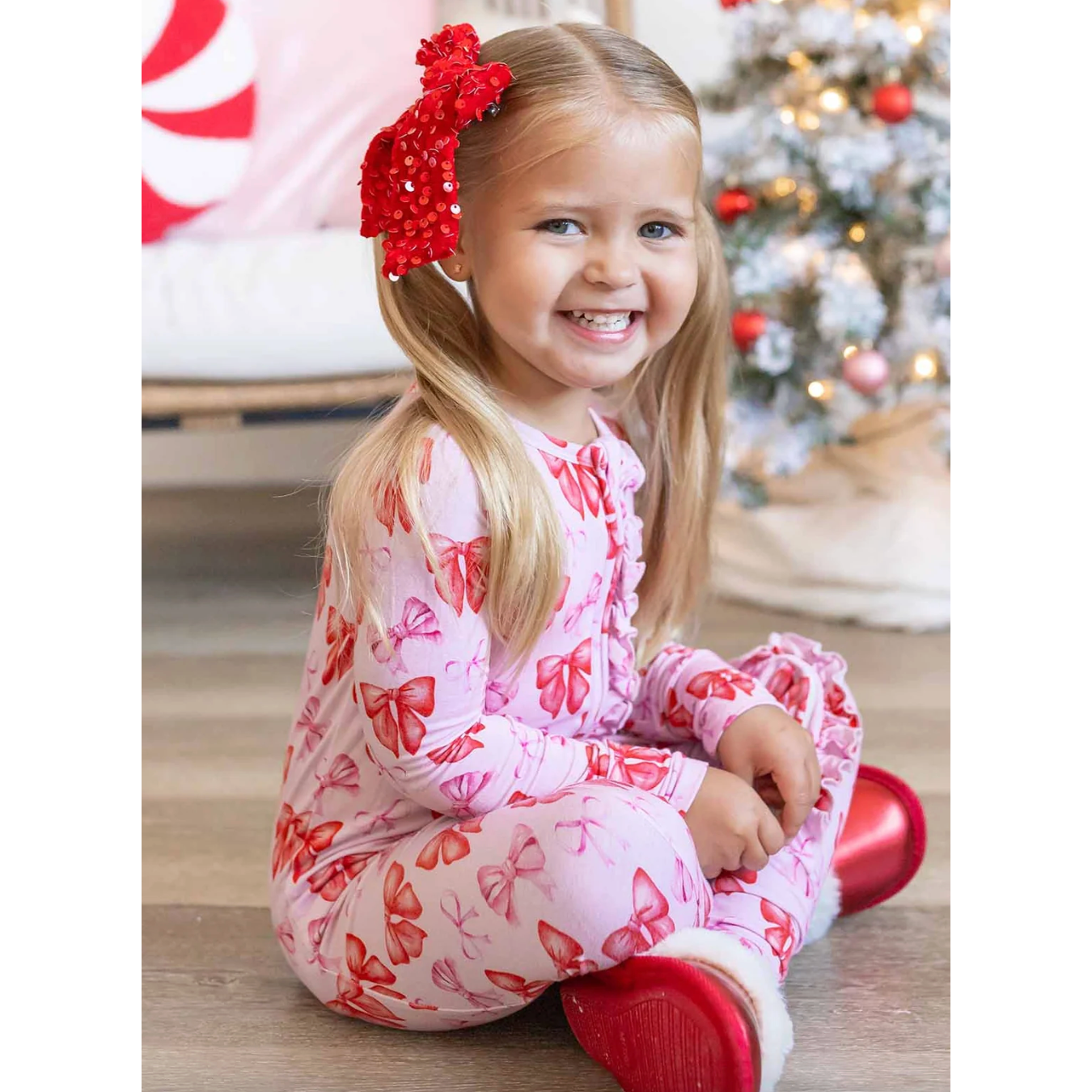 LEV Baby Catalina Ruffled "Poppy" Convertible Romper-LEV Baby-Little Giant Kidz