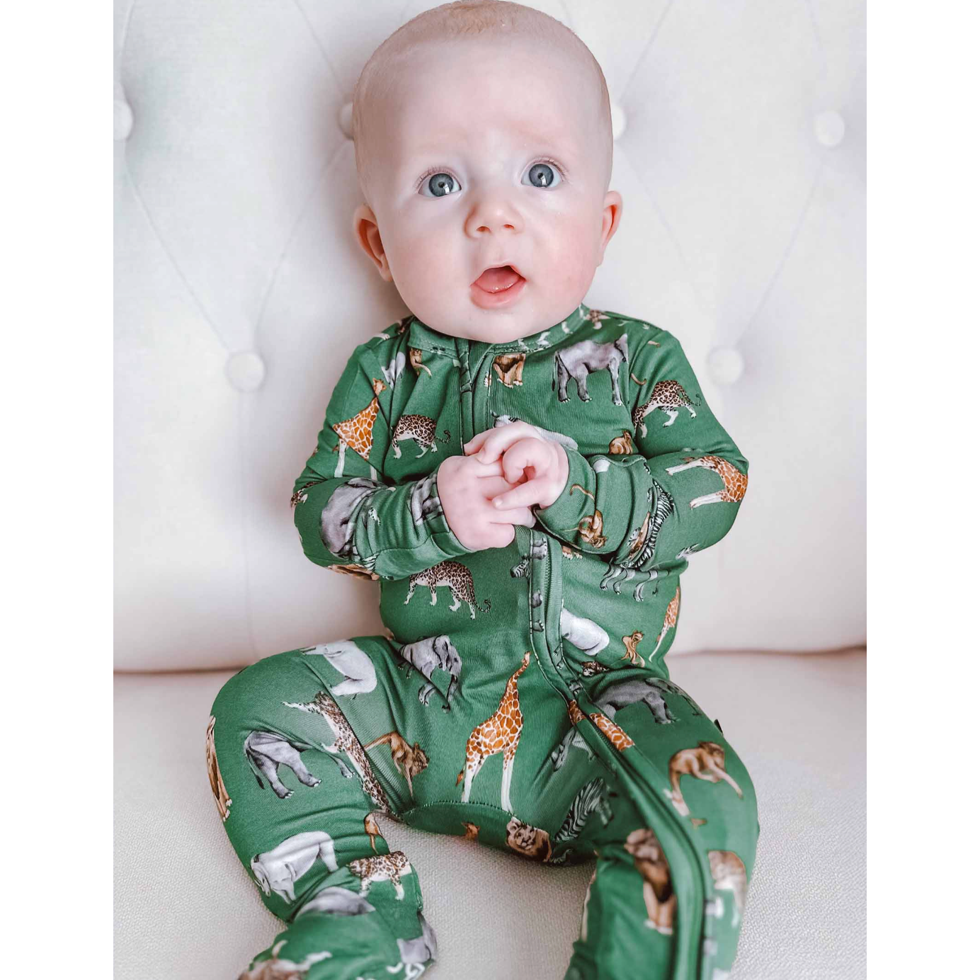 LEV Baby George Zippered Footie-LEV Baby-Little Giant Kidz