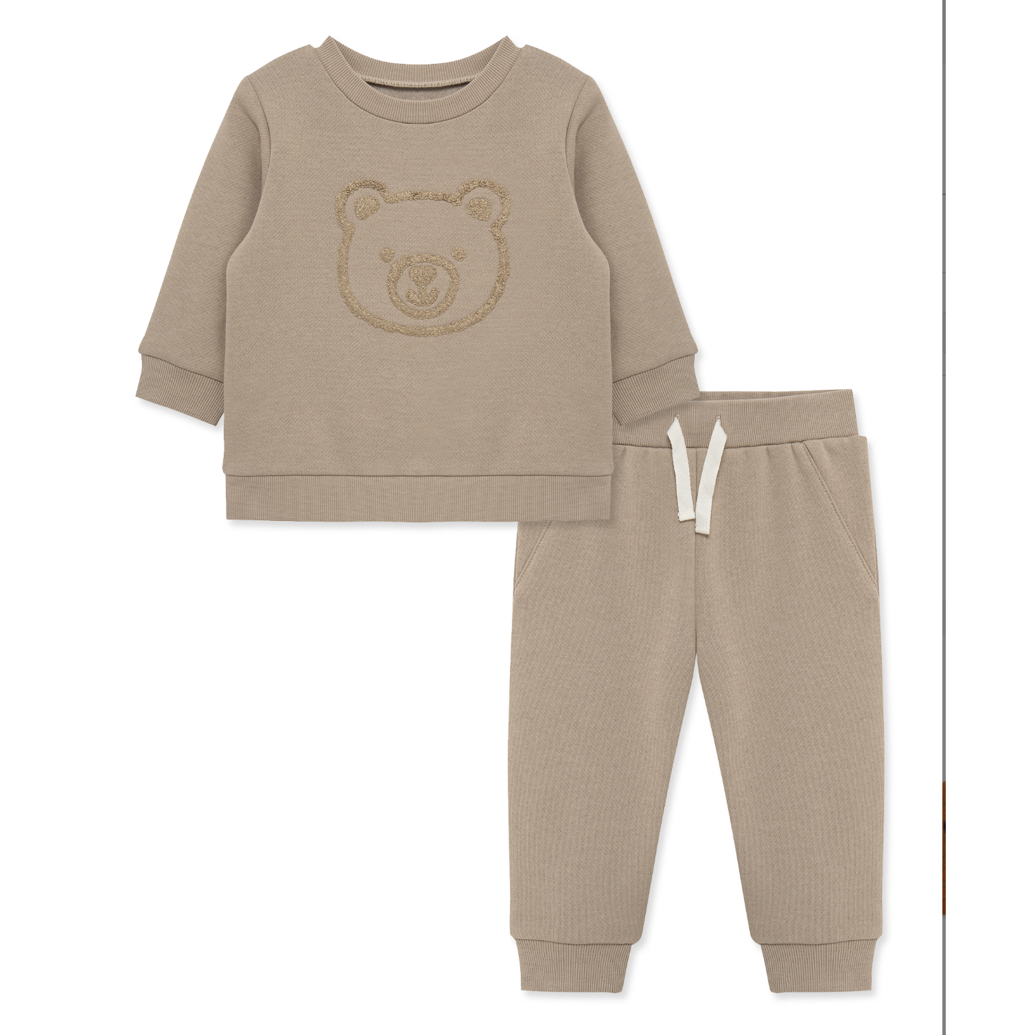 LITTLE ME Bear Sweatshirt Set-LITTLE ME-Little Giant Kidz