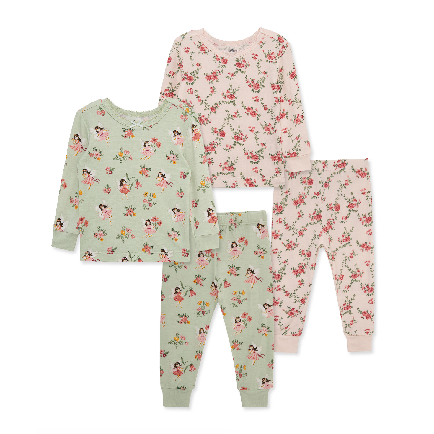 LITTLE ME Fairy 4Pc Bamboo PJ-LITTLE ME-Little Giant Kidz