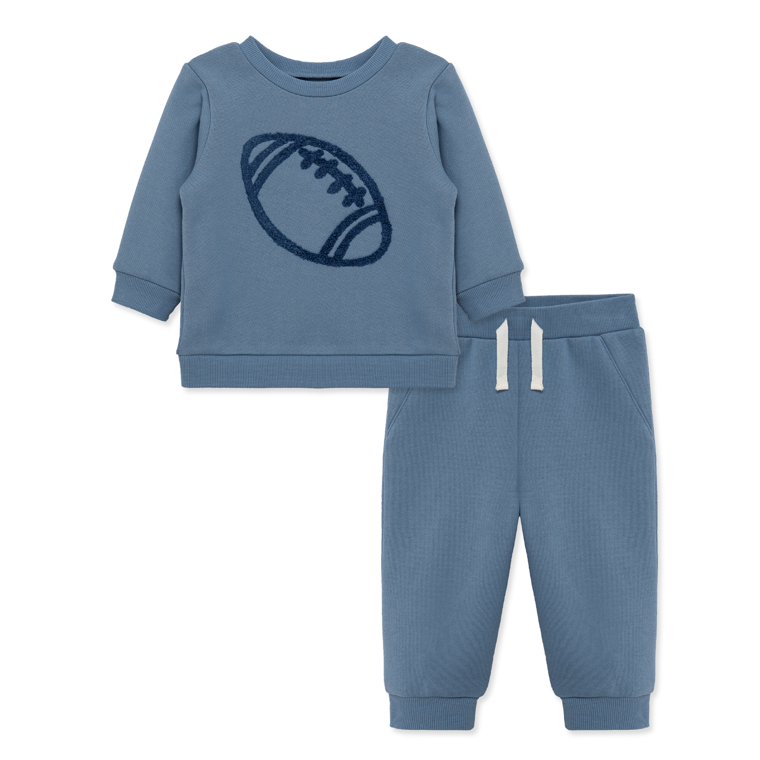 LITTLE ME Football Sweatshirt Set-LITTLE ME-Little Giant Kidz