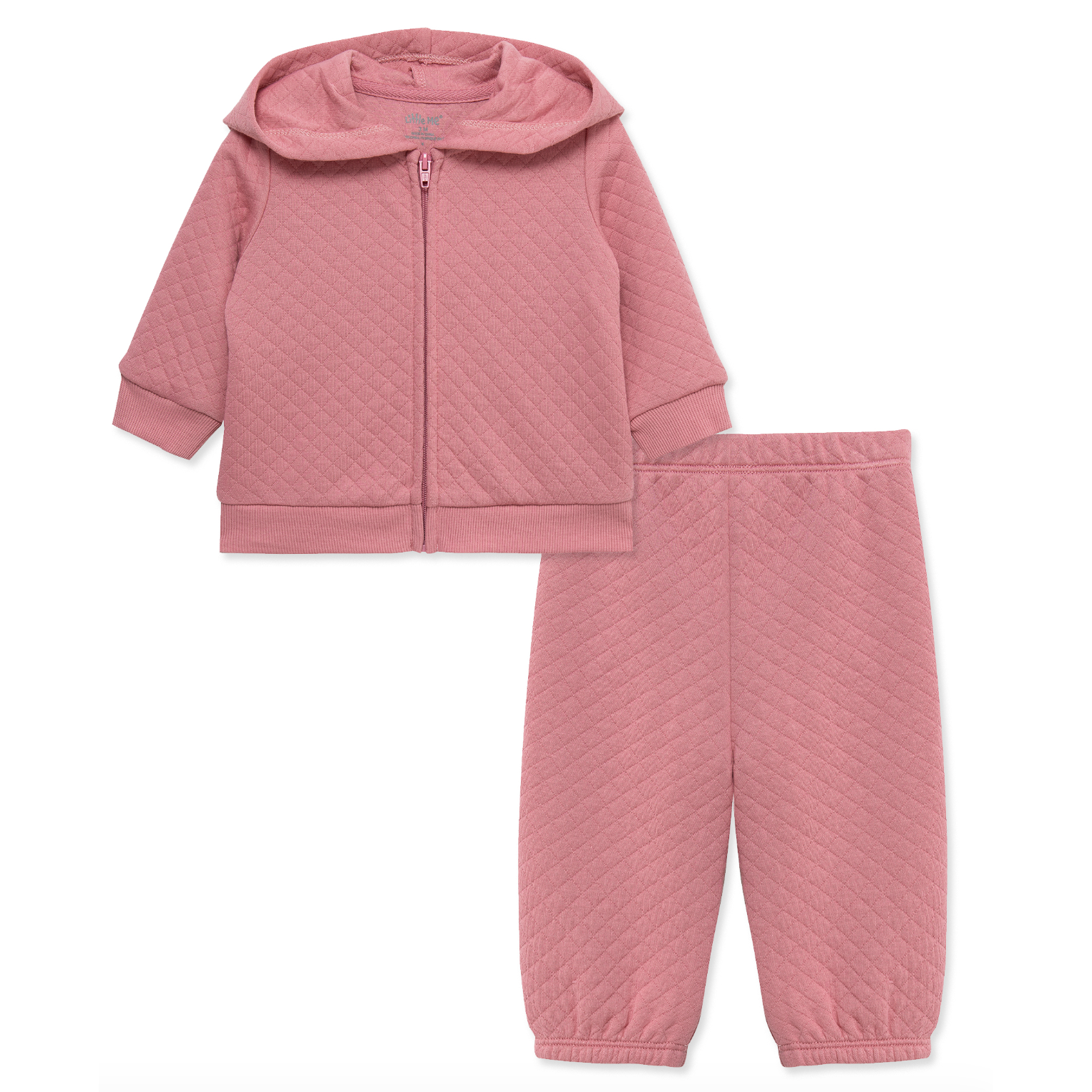LITTLE ME Rose Quilt Jacket Set-LITTLE ME-Little Giant Kidz