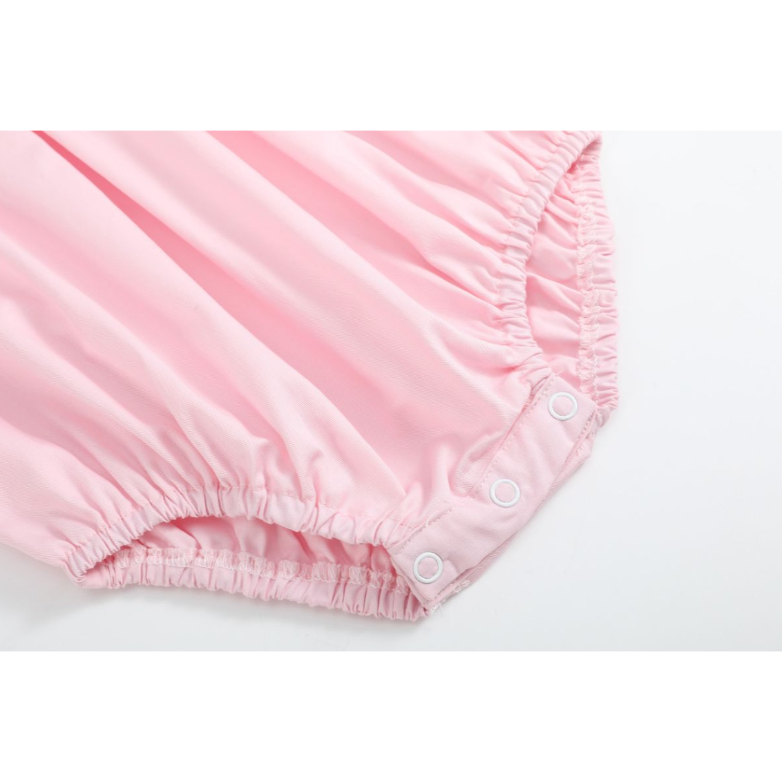 Lil Cactus Smocked Futter Romper- Pink & White-Lil Cactus-Little Giant Kidz