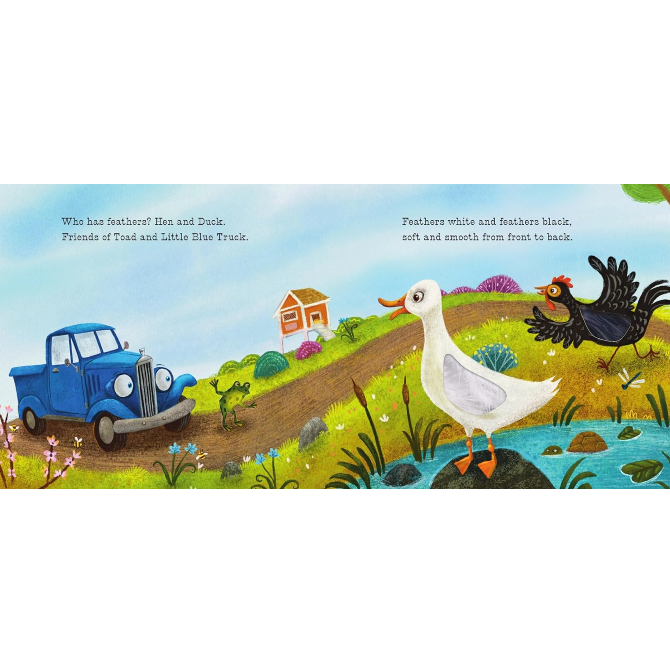 Little Blue Truck Feeling Happy: A Touch-and-Feel-HARPER COLLINS PUBLISHERS-Little Giant Kidz