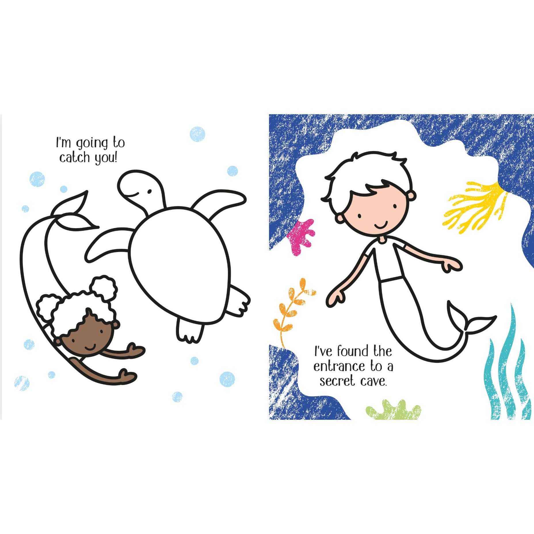 Little Coloring Mermaids :Usborne-HARPER COLLINS PUBLISHERS-Little Giant Kidz