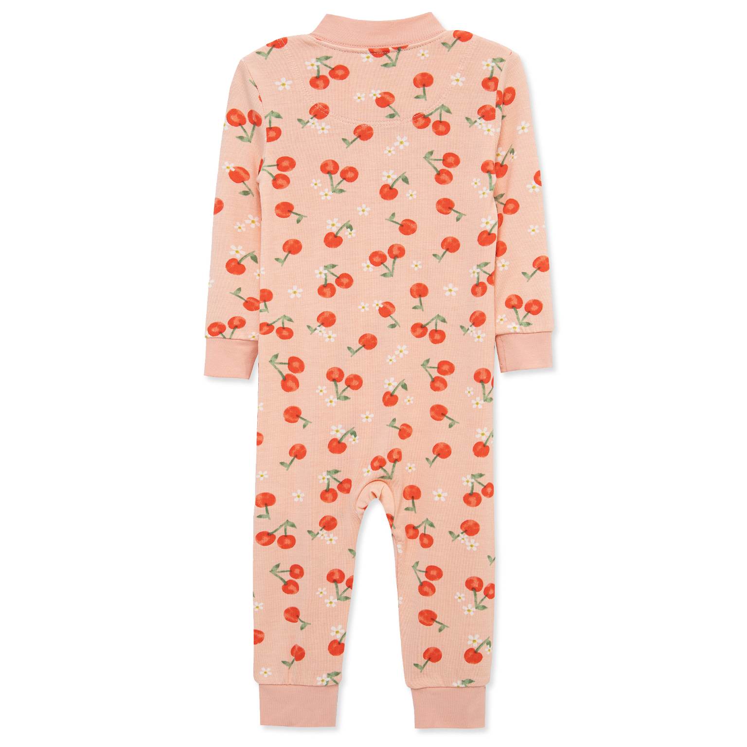 Little Me Cherry Zip Front Coverall-LITTLE ME-Little Giant Kidz