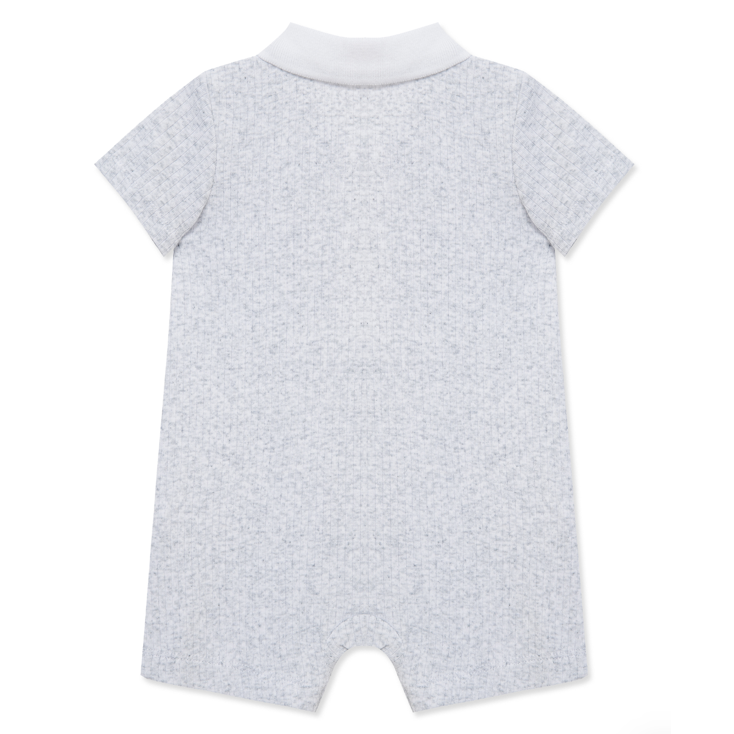 Little Me Grey Polo Romper-LITTLE ME-Little Giant Kidz