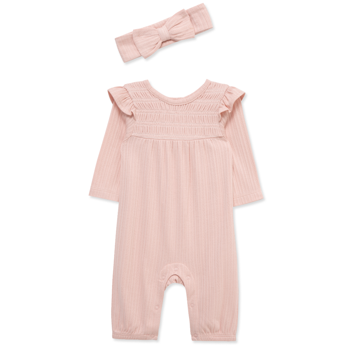 Little Me Jumpsuit- Pink-LITTLE ME-Little Giant Kidz