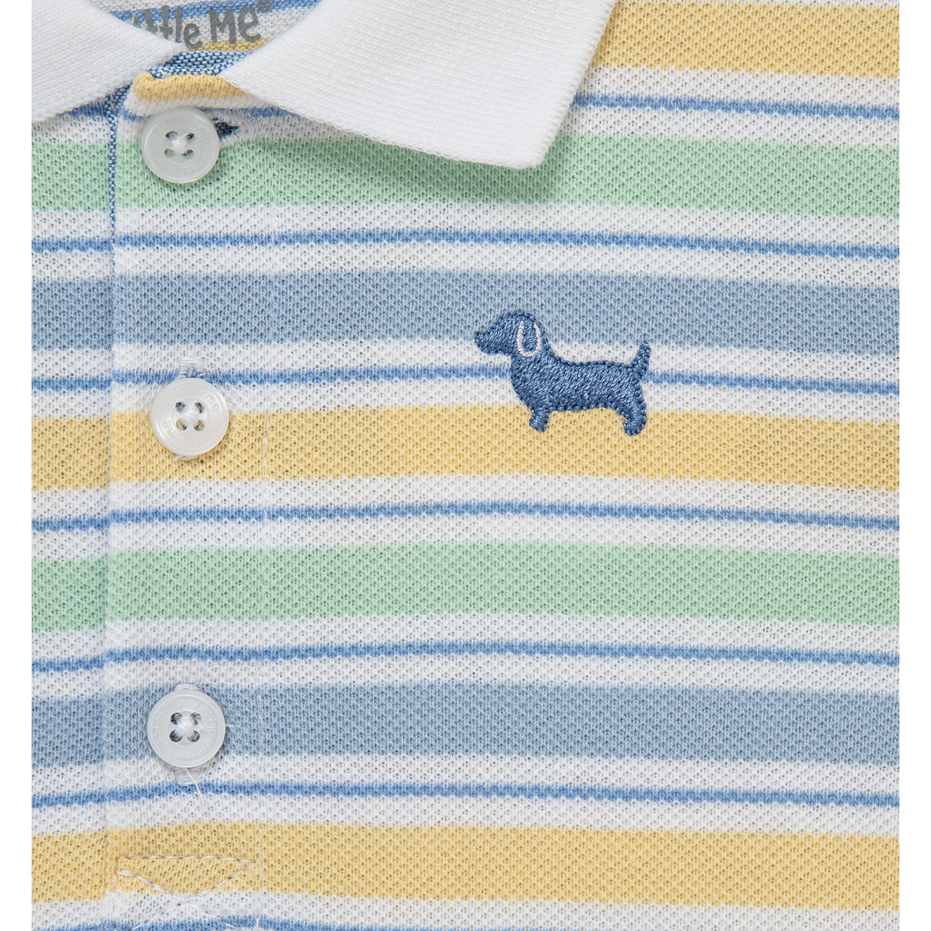 Little Me Polo Short Set- Puppy-LITTLE ME-Little Giant Kidz