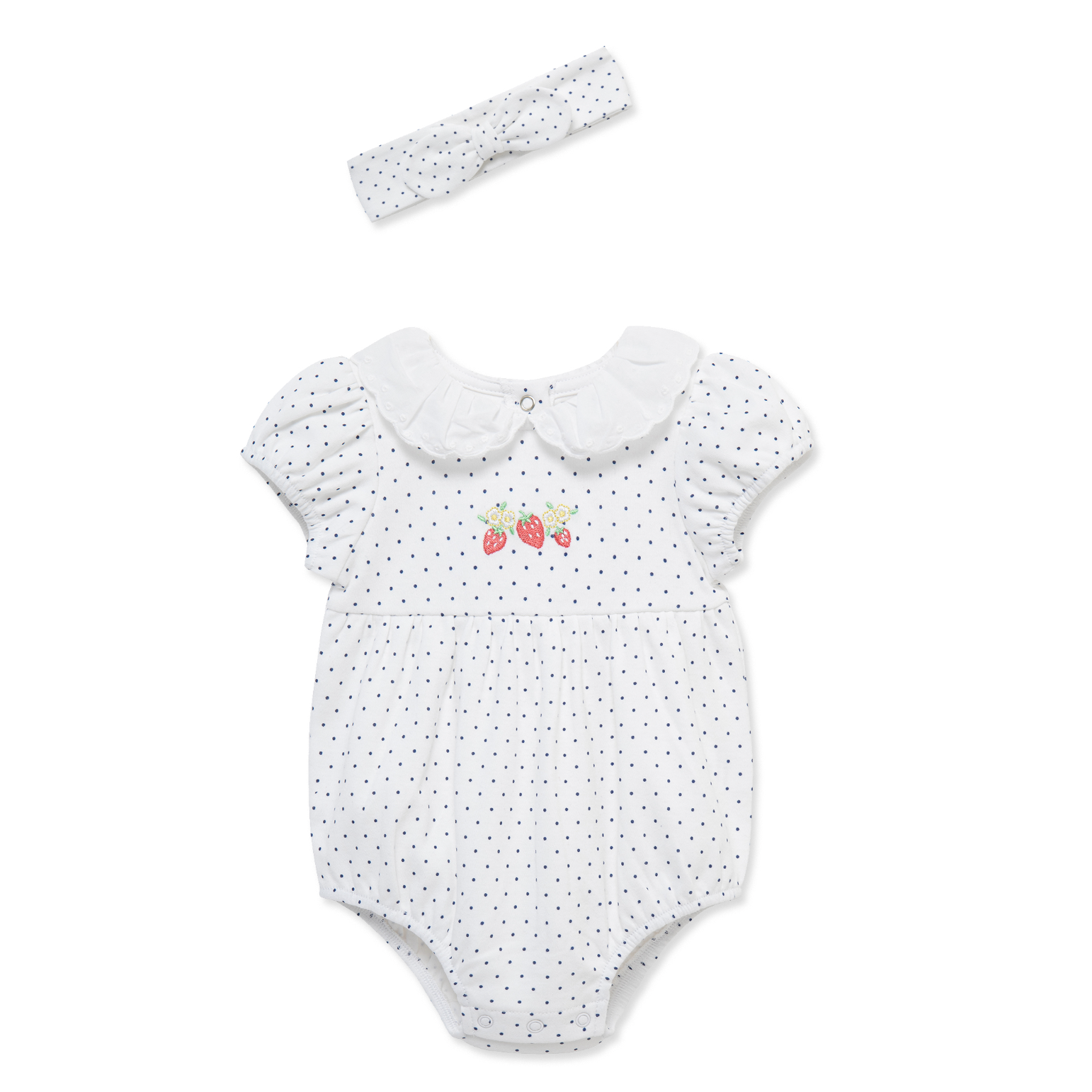 Little Me Strawberry Bubble with Headband-LITTLE ME-Little Giant Kidz