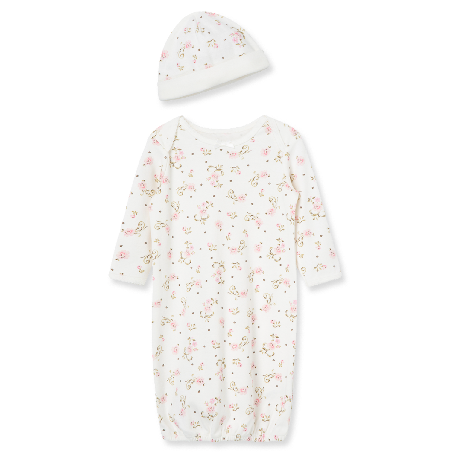 Little Me Vintage Rose Gown/Hat-LITTLE ME-Little Giant Kidz