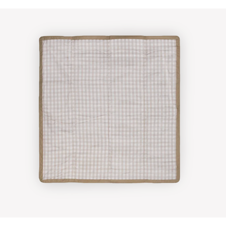 Little Unicorn 5 x 7 Outdoor Blanket - Beige Buffalo Check-LITTLE UNICORN-Little Giant Kidz