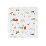 Little Unicorn Farmyard Cotton Muslin Security Blanket 3-Pack-LITTLE UNICORN-Little Giant Kidz