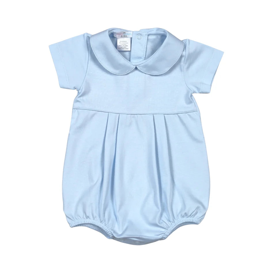 Loren Boy Pima Bubble- Blue Baby Collar-Baby Loren-Little Giant Kidz