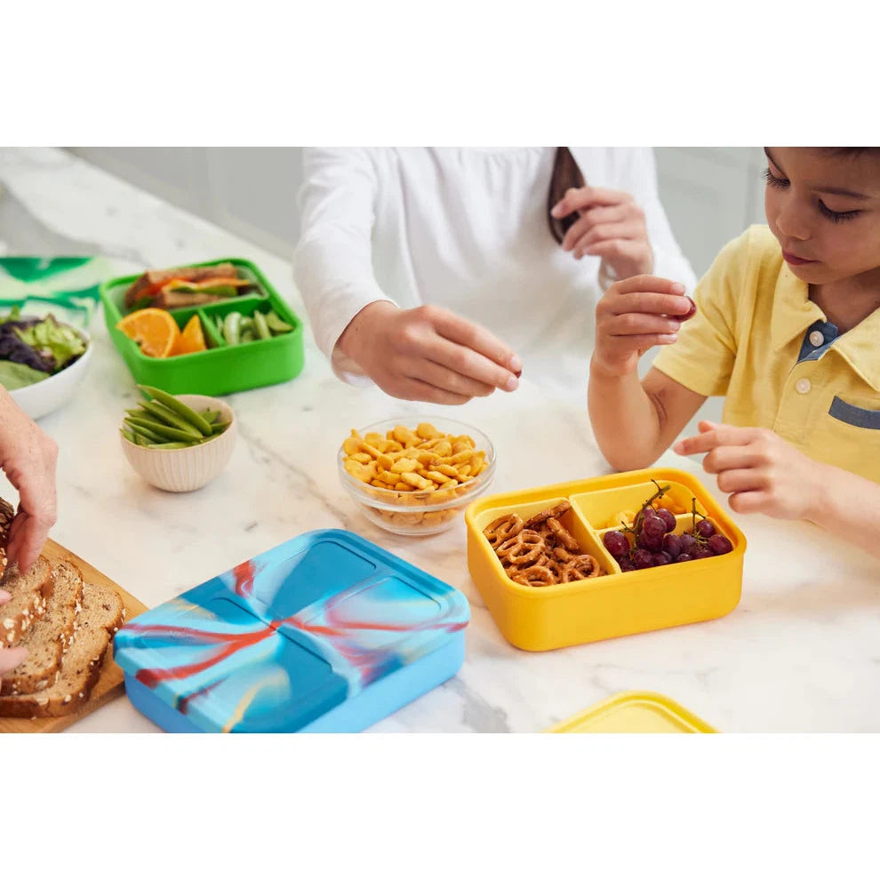 LunchBots Platinum Silicone Medium Build-A-Bento - Seafoam-LunchBots-Little Giant Kidz