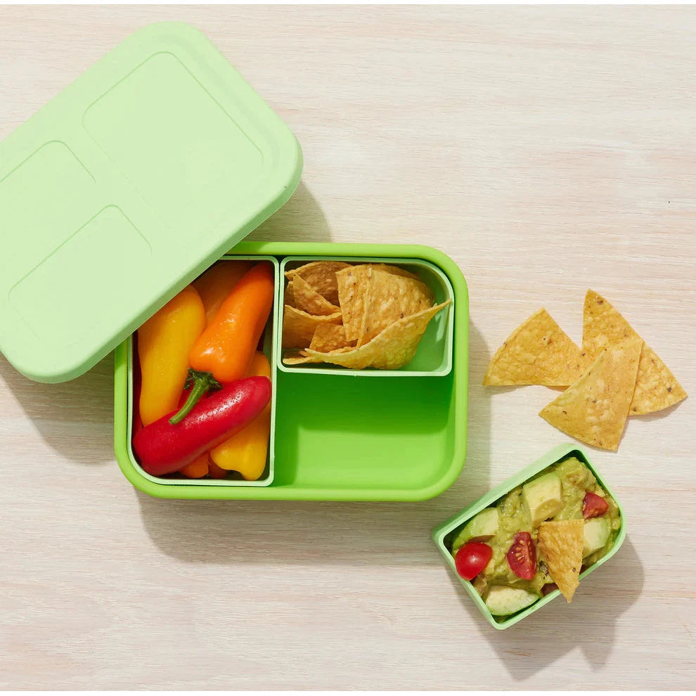 LunchBots Platinum Silicone Medium Build-A-Bento - Seafoam-LunchBots-Little Giant Kidz