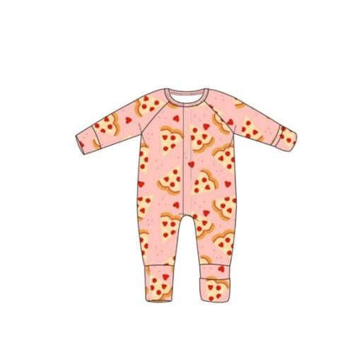 MAGNETIC ME Pizza My Heart Pink Modal Conv Coverall-MAGNETIC ME-Little Giant Kidz
