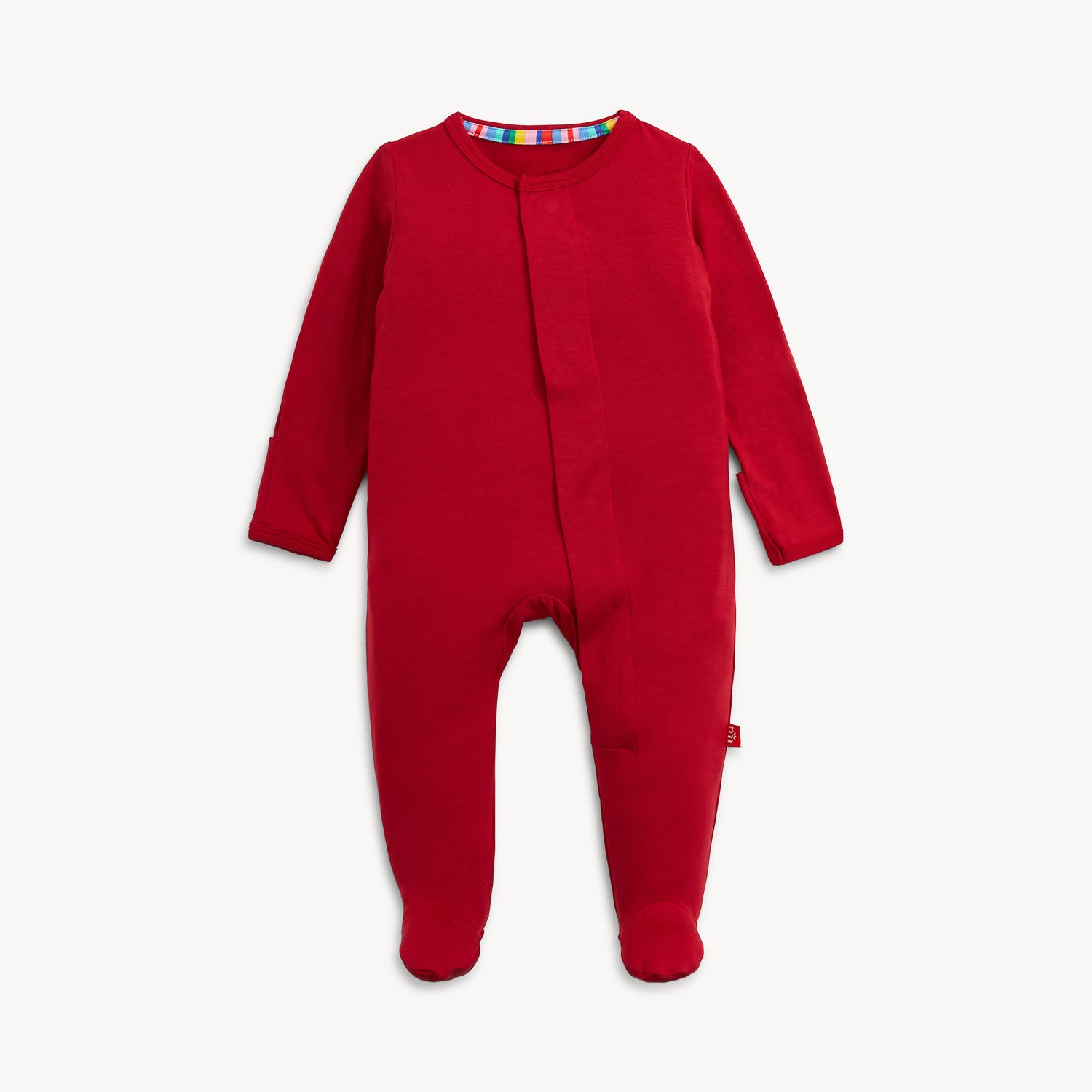 MAGNETIC ME Red Solid Modal Footie-MAGNETIC ME-Little Giant Kidz
